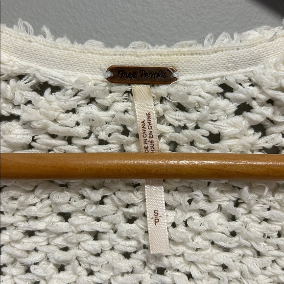 Free People Ivory Sand Dune Bell Sleeve Sweater - Picture 4 of 16